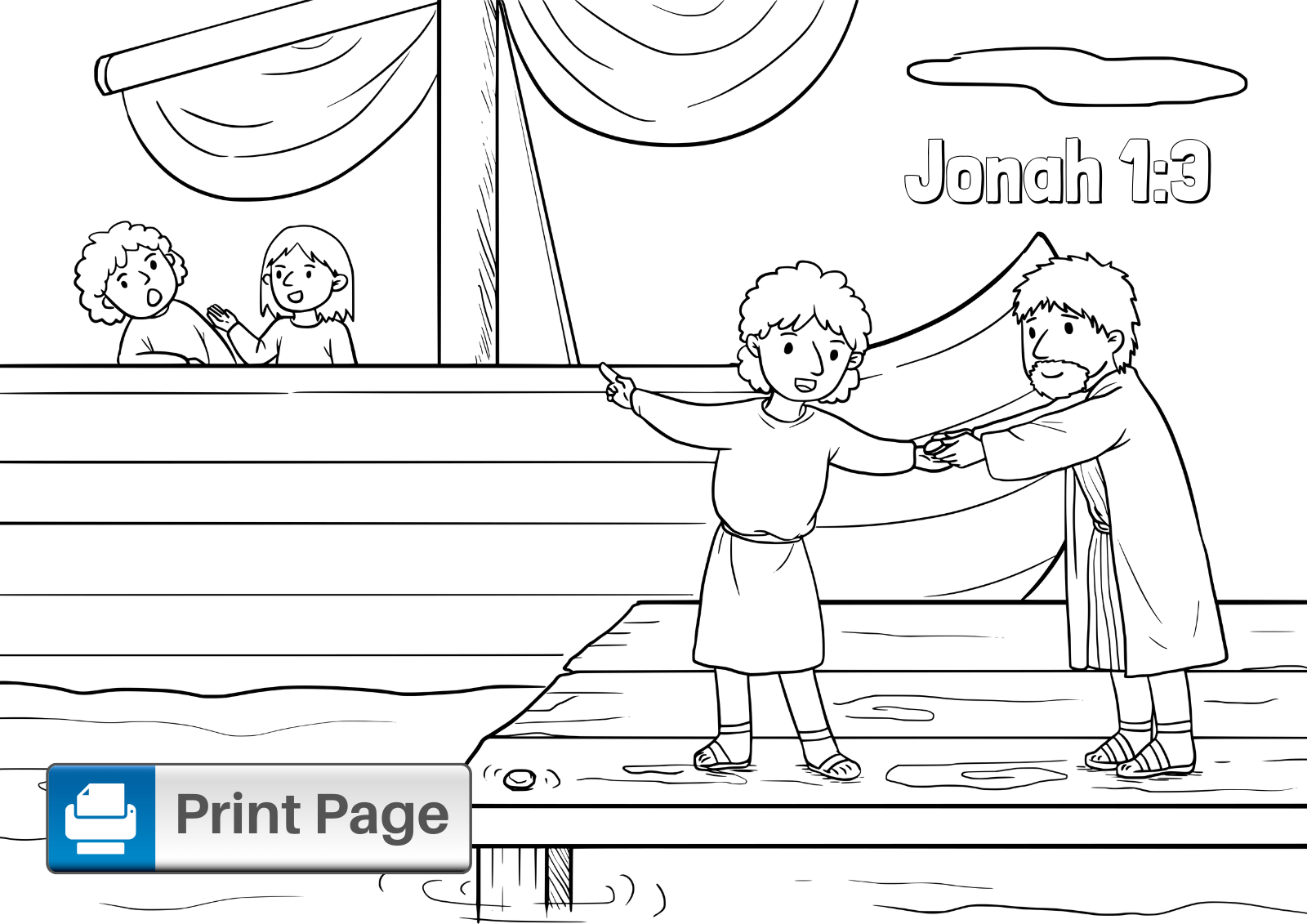 Jonah Coloring Page