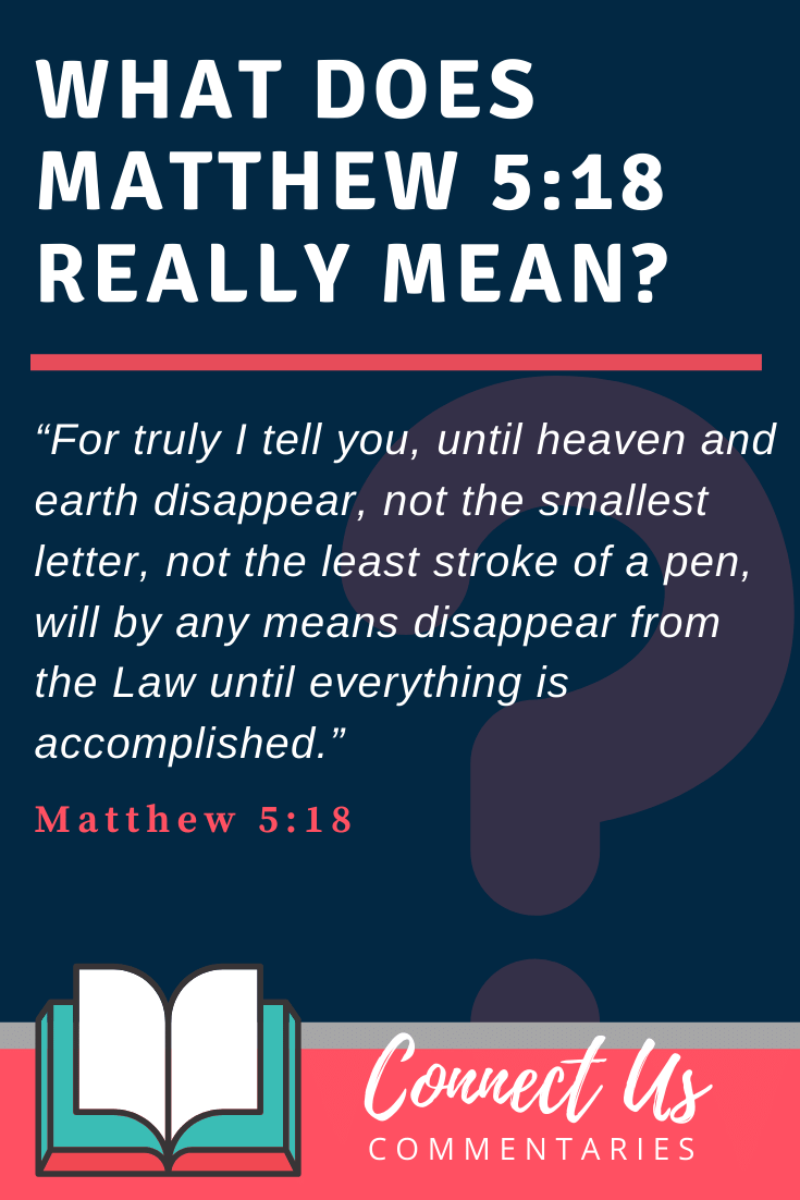 Matthew 5:18 Meaning and Commentary